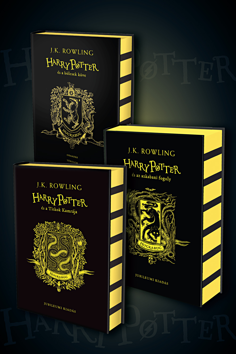 Harry Potter élfestett kiadás - Hugrabug könyvcsomag